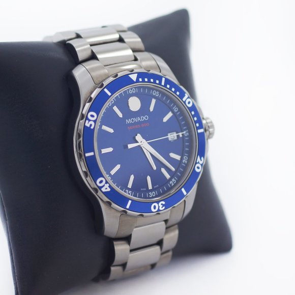 Movado Series 800 mid-grey PVD-finished stainless steel Watch